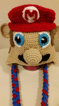 Crochet Mario Hat Perfect for your Mario Fun. Handmade by me. Custom Order Are Welcome. Message me for any Questions. Fun Crochet Hats One Size Fits Most, Crochet Mario Hat, Crochet Mario, Mario Hat, Welcome Message, Memphis Tn, Kids Tops, Gender Neutral, Winter Hats