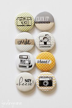 Click It 1 Flair Button by findingnana on Etsy, $6.00 Pin Button Design, Diy Souvenirs, Backpack Pins, Gifts For Photographers, Beautiful Mess, Button Badge, Pin Jewelry, Cute Pins