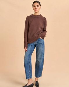 Solid Marin Sweater | La Ligne NYC Marin Sweater, Natasha Lyonne, Chelsea Girls, Lady M, Christina Ricci, Summer Knitting, Knitwear Tops, Fall Style, In The Mood