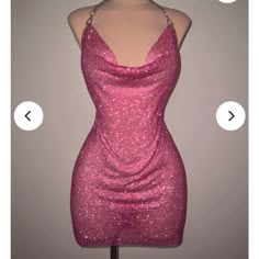 Purchased This Dress For My Birthday. Only Wore Once To Try On. The Dress Is A Medium But It Is Made Of Hot Pink Rhinestones So It Doesn’t Stretch Much. It Would Likely Fit A Small Since I Typically Wear A Small (123 Lbs). I Originally Purchased For $149 But Am Asking For $120. Pink Backless Party Dress, Sparkling Backless Dress For Date Night, Elegant Pink Sparkling Dress, Elegant Sparkling Pink Dress, Pink Sparkling Evening Dress, Sparkling Pink Evening Dress, Sparkling Pink Dresses For Party Season, Pink Sparkling Mini Dress For Evening, Elegant Pink Sequin Dress For Date Night