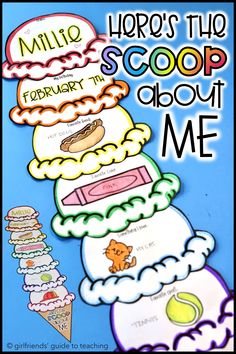 an image of a poster with words on it that say, who's the scoop about me?