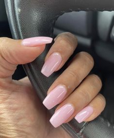 Baby Pink Nails, Milky Nails, Classy Acrylic Nails, Neutral Nails