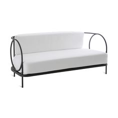 Bronze Outdoor Sofa | Unopiu Ariete | Italianfurniture.com Galvanized Iron, Chair Storage, Garden Sofa, Italian Furniture, Acrylic Fabric, Ergonomic Chair, Retail Furniture, Upholstered Sofa, Price List