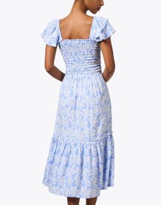 Matilda Blue Floral Dress | Walker & Wade Periwinkle Dresses, Periwinkle Dress, Skirt And Top Dress, Floral Cotton Dress, Blue Floral Dress, Printed Cotton Dress, Floral Print Shirt, Pink Floral Dress, Printed Shirt Dress