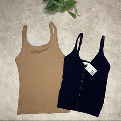 H&M Ribbed Beige Tan Brown And Navy Blue Spaghetti Strap Cami Tank Tops Bundle Lot Set Size Small Navy Tank Top Is New With Tags #Basic #Minimalist #Bundle #Camisole #Sleeveless H&m Casual Cami Tank Top, Casual H&m Cami Tank Top, Navy Tank Top, Tank Top Cami, Cami Tanks, Tan Brown, Spaghetti Strap, Spaghetti, H&m