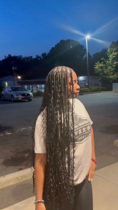 Medium Knotless Braids Long With Curls, Medium Knotless Braids Thigh Length, Smeduimboho Knotless Braids, Smedium Knotless Boho Braids Long, Knotless Box Braids With Curls At The End, But Length Braids, Bohmenian Knotless Braids, Lemonade Knotless Braids Boho, Med Boho Knotless Braids