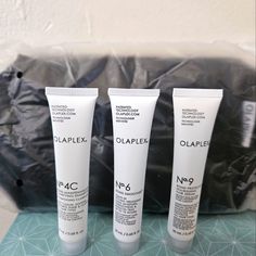 Olaplex Set Travel + Olaplex Quilted Bag Olaplex No.4c Olaplex No.6 Olaplex No.9 Olaplex Set, Olaplex No 6, Olaplex Blonde, Nourishing Hair, Hair Repair, Hair Serum, Quilted Bag, Travel Size Products, Black White