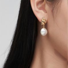 Artistry and Nature Baroque Pearls Drop Earrings - floysun Drop Earrings Pearl, Art And Nature, Pearls Earrings, Baroque Pearl Earrings, Recycled Gold, Recycled Sterling Silver, Pearl Drop Earrings, Pearl Drop, Baroque Pearls