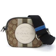 Used Coach Shoulder Bag 2635 Signature Dempsey Canvas Leather Beige Blue Khaki Camera Pochette Women's Coach (Sku: Gzl137a4) === General === Brand : Coach === Design === Type : Pochette, Shoulder Bag Material : Canvas , Leather Color : Beige, Blue, Khaki Gender : Women === Size === Size (Hxwxd) : 11.5cm X 15cm X 5.5cm / 4.52'' X 5.9'' X 2.16'' === Included Items === Accessories : Shoulder Strap Accessories Notice : Before Purchasing, Please Refer To The Images Of The Accessories Included With Th Coated Canvas Shoulder Bag With Logo Strap, Blue Leather Bags With Logo Strap, Coach Shoulder Bag, Blue Khakis, Canvas Leather, Luxury Branding, Shoulder Strap, Bag Lady, Womens Sizes