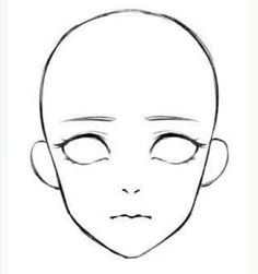 a drawing of an anime character's face