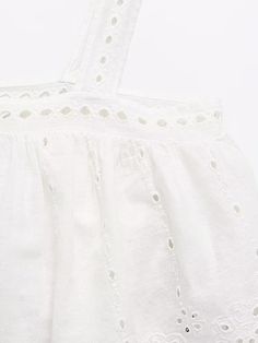 Summer Street Fashionable Temperamental All Match Women Clothing Embroidered Strap Top - White,XS Spring Outerwear, Spring Outfits Dresses, Plaid Crop Top, Stil Boho, Summer Street, Embroidery Top, Business Tops, Casual Outerwear, Strap Top