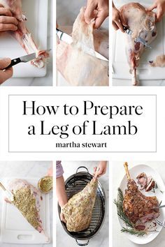 how to prepare a leg of lamb with martha stewart's recipe book, martha stewart