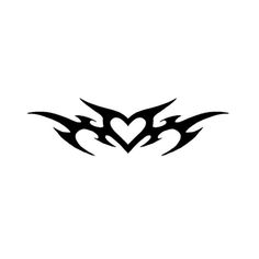 an image of a heart with flames on the side and hearts in the middle tattoo design