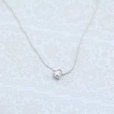 "JSVConcepts Fine Jewelry Heart Diamond Necklace, Diamond Solitaire Necklace, Heart Necklace, Minimalist Necklace, Diamond Heart Necklace, Heart Pendant Necklace ≫ Product Details ◈ Handmade / Handcrafted Fine Jewelry ◈ Diamond: 100% Natural Diamond ◈ Carat Weight: 0.20 ct. ~ 0.25 ct. (depends on the diamond availability) ◈ Color: G ◈ Clarity: VS2-SI1 ◈ Cut: Brilliant Cut ◈ Metal: 14K Solid White Gold (18K also available - Additional fees may apply) ◈ Gold Color Options: White Gold, Rose Gold, Y Heart-shaped Solitaire Necklace For Valentine's Day, Heart-shaped Sterling Silver Solitaire Necklace For Wedding, Heart-shaped Solitaire Necklace For Wedding, Minimalist Heart Cut Charm Necklace For Wedding, Dainty Heart Charm Necklace In White Gold, Minimalist Heart Cut Necklace With Heart Beads, White Heart Pendant Solitaire Necklace As A Gift, Dainty Heart Necklace With Round Pendant For Wedding, Dainty Round Heart Necklace For Wedding