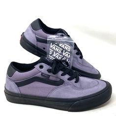 Vans Rowan Sneakers Women's Skate Shoes Suede Canvas Purple Low Top Vn0a5jicbi6 Brand New With Box No Lid. 100% Authentic! Every Time Rowan Zorilla Steps On His Board, It’s A Live Performance. He Makes The Most Difficult Skating Look Effortless, And His First Signature Shoe Was Designed With That In Mind. The Rowan May Look Laid Back On Its Surface, But Dig A Little Deeper And The Layers Of Complexity Begin To Reveal Themselves. Duracap Reinforcement Rubber Underlays In High Wear Areas Offer Max Lavender Sneakers With Rubber Sole And Round Toe, Lavender Round Toe Sneakers For Streetwear, Casual Purple Sneakers For Skateboarding, Purple Low-top Skate Shoes For Streetwear, Purple Leather Casual Skate Shoes, Casual Purple Leather Skate Shoes, Purple Vans Sneakers For Skateboarding, Purple High-top Leather Skate Shoes, Purple Leather High-top Skate Shoes