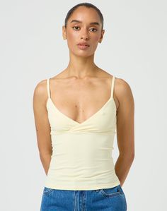 The latest crossover cami top is now here in our supersoft fabric featuring spaghetti straps and flattering fit. French 70s Style, Cute Amazon Tops, Cami Top Outfit, Causal Outfits, Fits Clothes, Clothes Wishlist, Going Out Tops, Warm Outfits, Cute Everyday Outfits