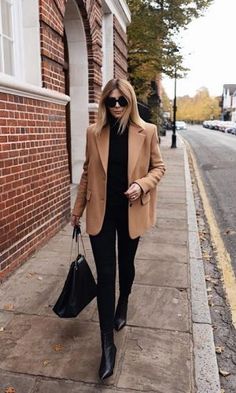 Autumnal Fashion, Autumn Workwear, Outer Outfit, March Outfits, Dark Neutrals, Classy Fall Outfits