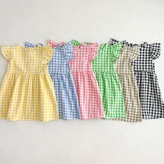 Kid Plaid Dress, Plaid Dresses For Kids, Grid Dress, Princess Dress Kids, Chubby Babies, Childrens Clothes Girls, Baby Boutique Clothing, Letters For Kids, Girls Casual Dresses