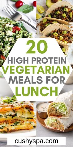 20 high protein vegetarian meals for lunch