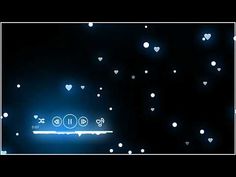 an image of a video game screen with hearts coming out of it and music playing on the screen