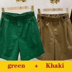 Shipping: Worldwide Express Shipping AvailableDelivery time: 7-15Days Fast ShippingReturns: Fast refund, 100% Money Back Guarantee. Green Summer Bottoms With Buttons, Spring Green Solid Color Shorts, Spring Green Shorts With Buttons, Spring Green Buttoned Shorts, Knee Length Pants, Womens Summer Shorts, Shorts Casual, Summer Fabrics, Black Khakis