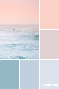 the color scheme is blue, pink, and white with an image of a boat in the ocean