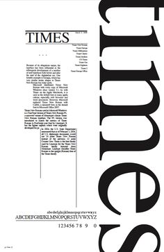 an advertisement for the times magazine with black and white text on it, in front of a