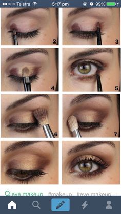 Natural Make Up Tutorial, Natural Make Up Looks, Beginners Eye Makeup, Eyebrow Makeup Tips, Eye Makeup Techniques, Make Up Tutorial, Makeup Tutorial Eyeshadow, Eye Makeup Pictures, Face Makeup Tips