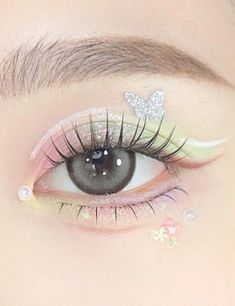 Layout Makeup, Artsy Makeup, Pastel Makeup, Kawaii Makeup, Makeup Board, Cute Makeup Looks