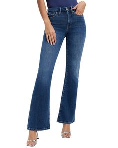 Experience the perfect blend of style and comfort with Good American Good Legs Flare Jeans. Tailored for a flattering fit, these jeans feature a high waist that eliminates gaps, flared legs for a touch of retro flair, and are crafted from a luxurious mix of cotton, recycled cotton, cashmere, and elastane. The cool indigo wash makes them versatile for any setting. Care instructions: Machine washable and suitable for tumble drying. Jeans Spring 2023, Most Comfortable Jeans, American Jeans, Denim Trends, Flare Leg Jeans, Spring Fashion Trends, Spring 2023, Good American, American Women