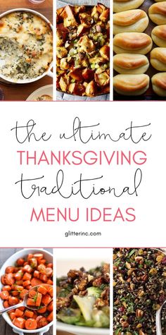 the ultimate thanksgiving traditional menu ideas from gittafinno's, gluffins and more