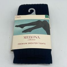 Merona Womens Black Sweater Tights Size S/M New Check My Closet For Casual Business Career Work Office Cocktail Evening Party Wedding Guest Special Event Casual Loungewear Long Line Hi Rise High Waisted Mom Dad Grandma Grandpa Bohemian Southwestern Western Cottagecore Prairie Lace Ditzy Floral Boho Occasion Date Night Gypsy Festival Flowy Knit Tight Loose Plus Size Petite Embroidered Summer Spring Fall Winter Cute Cheap Sexy Lbd Steampunk Steam Punk Baggy Girls Night Out Y2k 1990’s 90’s 1980’s 8 Western Cottagecore, Navy Tights, Brown Tights, Sweater Tights, Black Opaque Tights, Knitted Boot Cuffs, Womens Black Sweater, Plus Size Petite, Tight Sweater