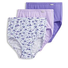 The Jockey Plus Size Elance Brief women's underwear is made with pure cotton for complete comfort. This underwear sits at the natural waist for a comfortable fit with full coverage. Summer Cotton Bottoms With Full Coverage, Stretch Cotton Lavender Bottoms, Purple Cotton Bottoms For Daywear, Seamless Purple Cotton Bottoms, Bra Measurements, Lilac Lavender, Lavender Buds, Fabric Tape, Bra Styles