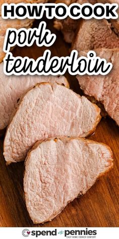 how to cook pork tenderies in the instant pressure cooker with text overlay