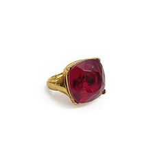 Product Description: Your newest go-to statement piece. This gold and ruby square stone ring is unique and... Gold Ruby Gemstone Ring For Parties, Gold Rectangular Ruby Ring, Rectangular Ruby Ring With Gold Setting, Adjustable Formal Ruby Gemstone Ring, Elegant Rectangular Gold Ruby Ring, Elegant Gold Ruby Ring With Rectangular Shape, Square Stone Ring, Square Stone, Cabochon Ring