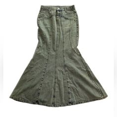 Brand New In Perfect Condition. J5-1223 Cheap Y2k Denim Skirt With Pockets, Cheap Retro Medium Wash Skirt, Long Denim Skirt Star, Low Waisted Hippie Skirt, Emmiol Skirts, Long Jean Star Skirt, Cheap Vintage Skirt In Medium Wash, 2009 Skirt, Thrift Wishlist