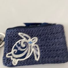 Straw Case With Turtle Blue Rectangular Coin Purse With Removable Pouch, Blue Rectangular Wallet With Mobile Phone Bag, Portable Blue Pouch Wallet, Blue Travel Pouch Coin Purse, Blue Bags With Card Slots For Gifts, Blue Bags With Card Slots For Gift, Blue Portable Wallets For Daily Use, Casual Blue Pouch For Daily Use, Casual Blue Bags For Personal Use