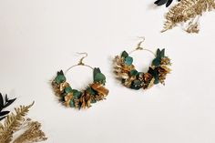 Floral Earrings, Composition, France, Floral