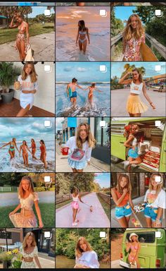 Colorful Instagram Feed Ideas, Vibrant Instagram Feed, Insta Feed Goals, Instagram Feed Goals, Feed Layout, Beach Photo Inspiration, Instagram Blogging, Best Instagram Feeds, Instagram Feed Planner