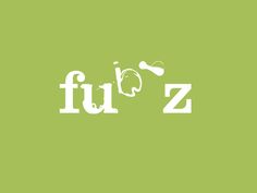 the word fuz written in white on a green background