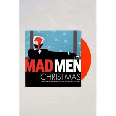 the mad men christmas sticker is in front of a window