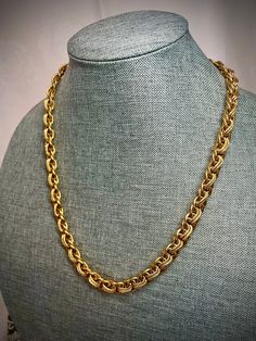 Napier gold chain the interior links have a texture is 24 inches long. Excellent condition clasp work well has some weight. Gold Chain, Chains Necklace, Gold Chains, Chain Necklace, Jewelry Necklaces, Texture, Chain, Gold, Design