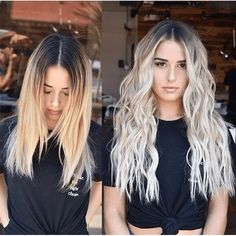 Mind Blowing Hair Transformation Before & After Photos - Gallery Rebonded Hair, Color Balayage, Dark Roots Blonde Hair, Ash Blonde Hair, Dark Blonde Hair, Blonde Hair Inspiration