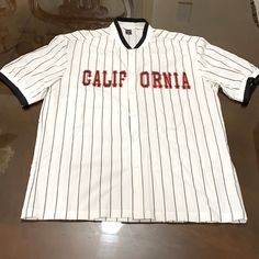 Brand New “California” Shirt From Shein Collared Tops For College In Spring, Graphic Print Collared Top For College, Casual Short Sleeve College Baseball Jersey, Casual Short Sleeve Baseball Jersey For College, Casual Short Sleeve Baseball Jersey For Spring, White Retro Short Sleeve Shirt With Relaxed Fit, Collared Cotton Tops For College, Summer College Baseball Jersey With Crew Neck, Casual College Baseball Jersey Short Sleeve