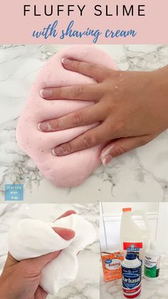 how to make fluffy slime with shaving cream - step by step instructions and pictures