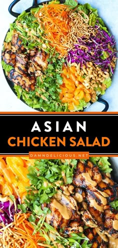 ASIAN CHICKEN SALAD, summer salad, simple dinner recipes Dinner Recipes Not Chicken, Recipes For Dinner Asian, Salad Skewers, Dinner Asian, Asian Chicken Salad, Salads Recipes For Dinner, Asian Chicken Salads, Easy Summer Dinners, Summer Dinner Recipes