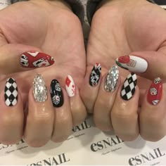 Casino Nails, Quilted Nails, Country Acrylic Nails, Rodeo Nails, Almond Acrylic Nails Designs, Cowboy Nails, Opi Gel Nails, Vegas Nails, Western Nails