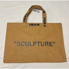 New With Tags From 2019 Makerad Collection By Virgil Abloh For Ikea Ikea Bags, Medium Tote Bag, Off White Mens, Medium Tote, Wallet Shop, Virgil Abloh, Walker Boots, Large Tote Bag, Blush Makeup