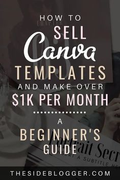 the title for how to sell canvas templates and make over six per month