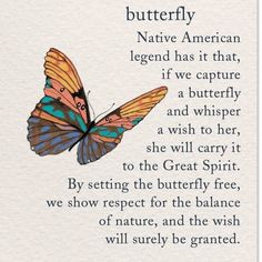 a card with a butterfly on it that says, butterflies are the most beautiful things in nature